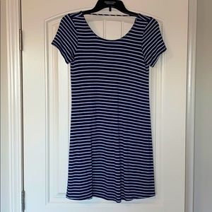Navy Blue T-Shirt Dress